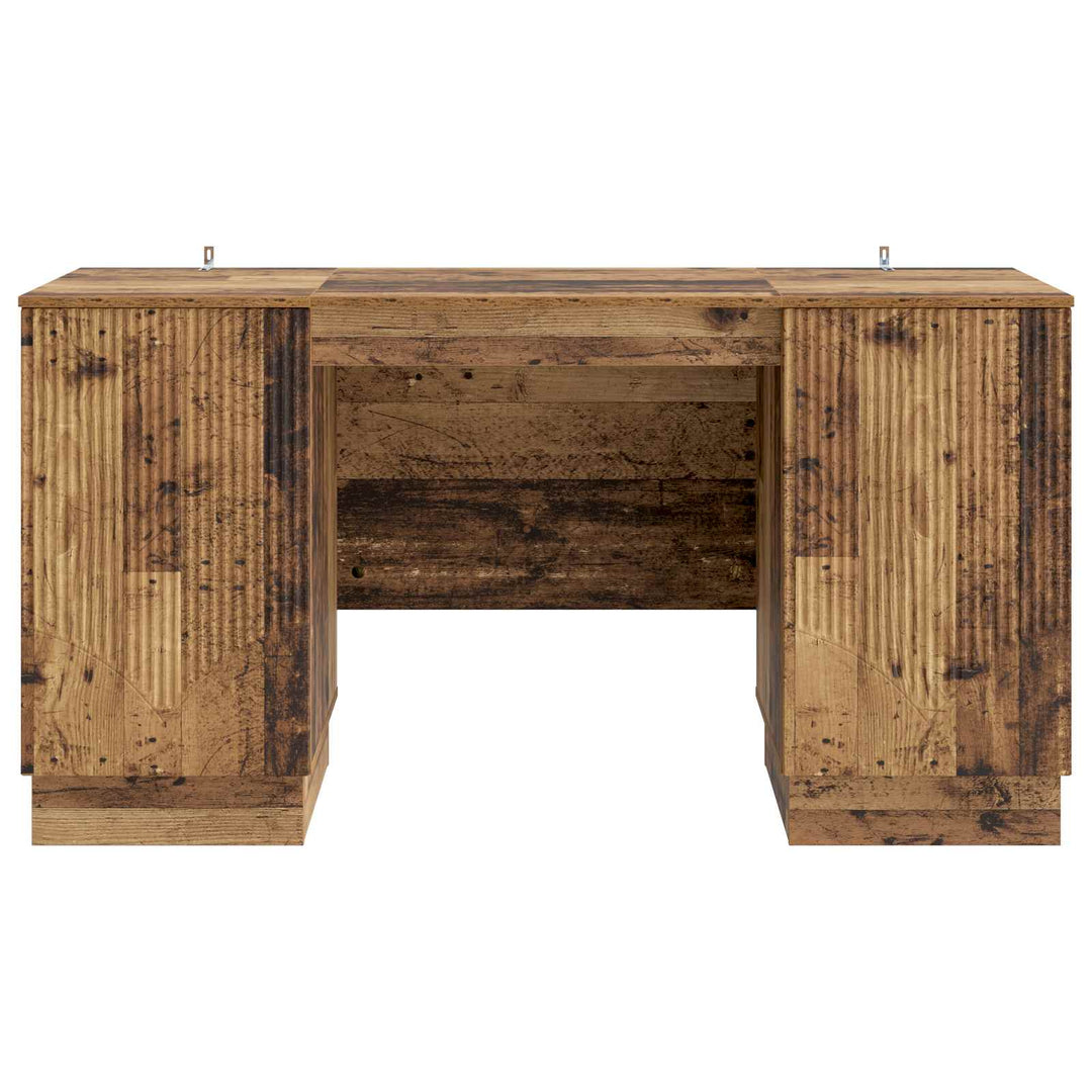 Bord med hylde Gammelt træ 142,5 x 50 x 75 cm Konstrueret træ