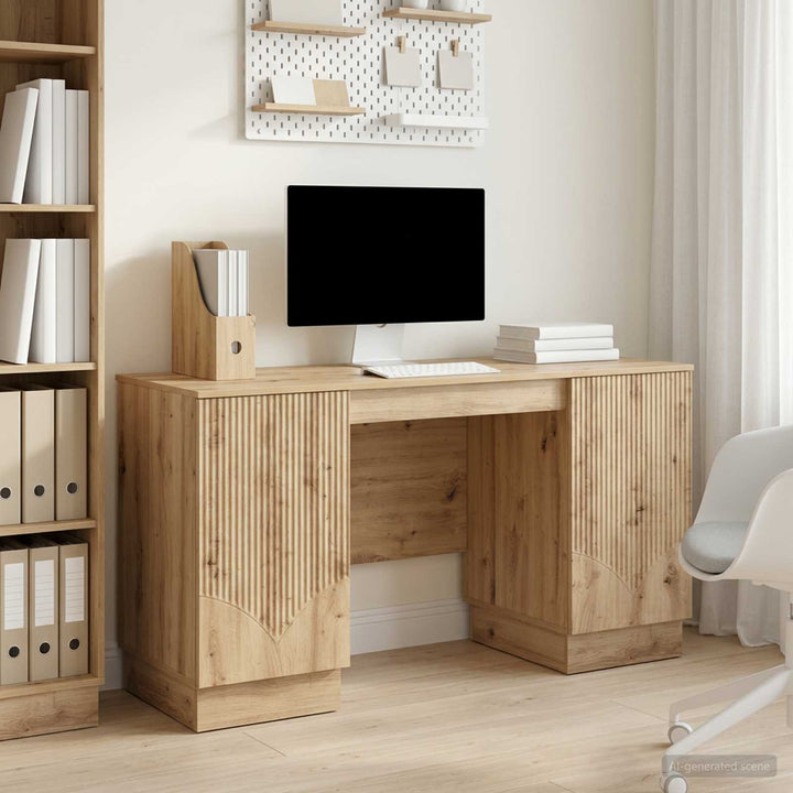 Bord Artisan-eg Konstrueret træ 142,5 x 50 x 75 cm