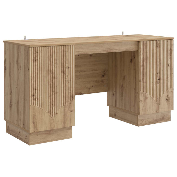 Bord Artisan-eg Konstrueret træ 142,5 x 50 x 75 cm
