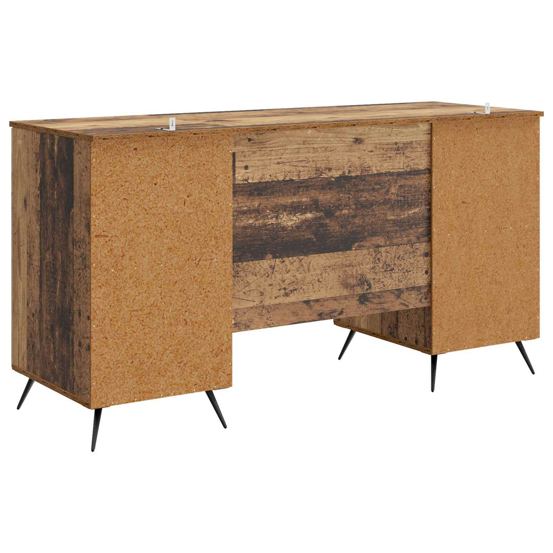 Bord med hylde Gammelt træ 142,5 x 50 x 75 cm Konstrueret træ