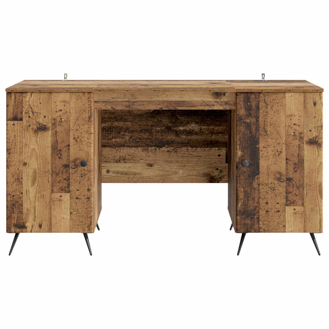 Bord med hylde Gammelt træ 142,5 x 50 x 75 cm Konstrueret træ