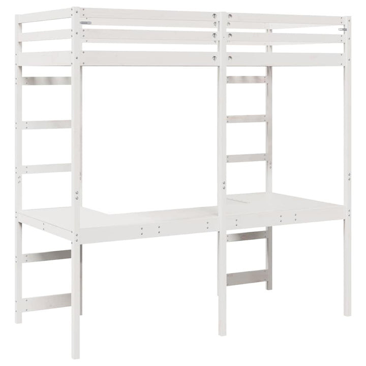 Hemsengramme Hvid 90 x 200 cm Massiv fyrretræ