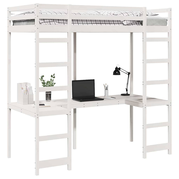 Hemsengramme Hvid 80 x 200 cm Massiv fyrretræ