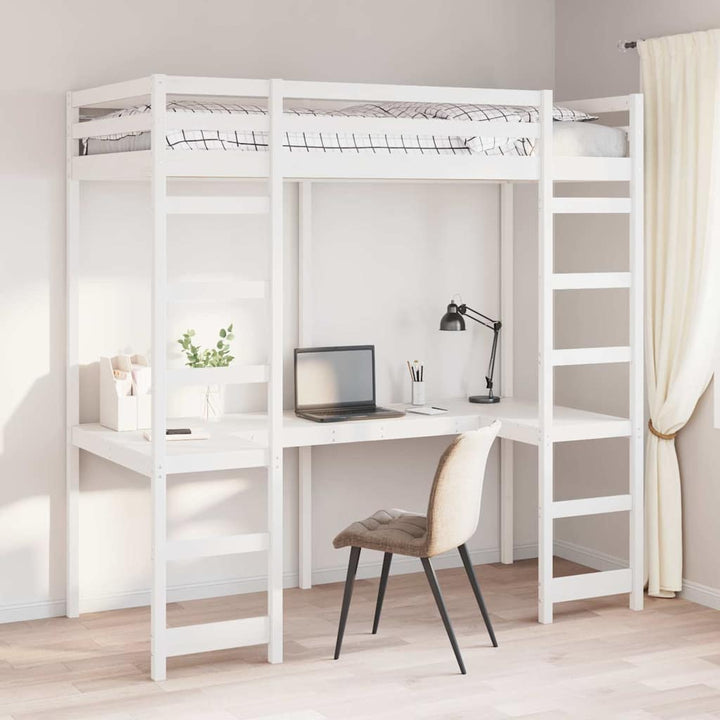 Hemsengramme Hvid 90 x 190 cm Massiv fyrretræ