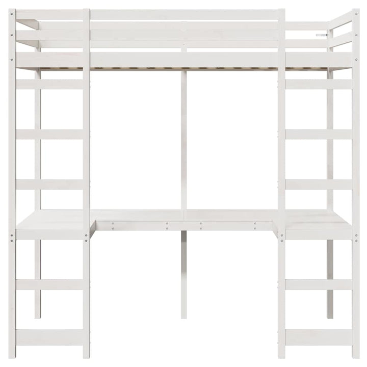 Hemsengramme Hvid 90 x 190 cm Massiv fyrretræ
