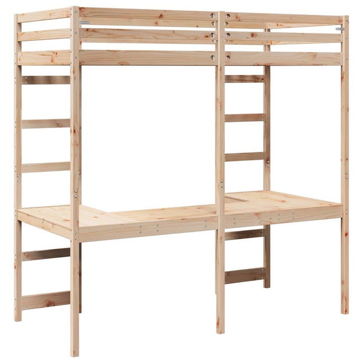 Hemsengramme Naturfarvet 75 x 190 cm Massiv fyrretræ