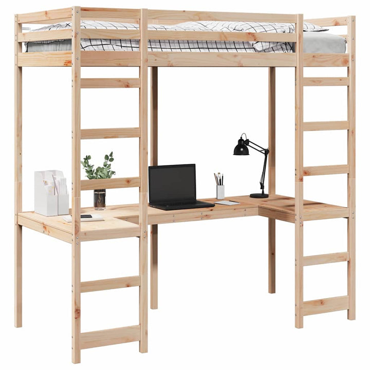 Hemsengramme Naturfarvet 75 x 190 cm Massiv fyrretræ
