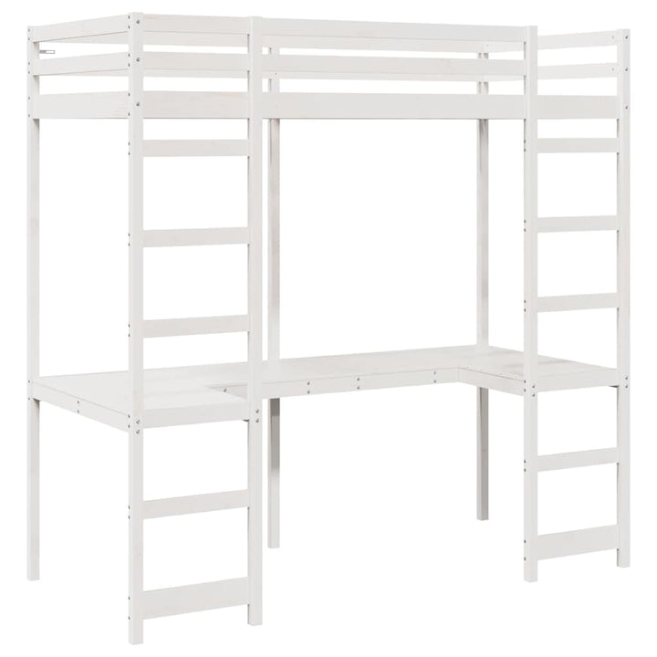Hemsengramme Hvid 75 x 190 cm Massiv fyrretræ