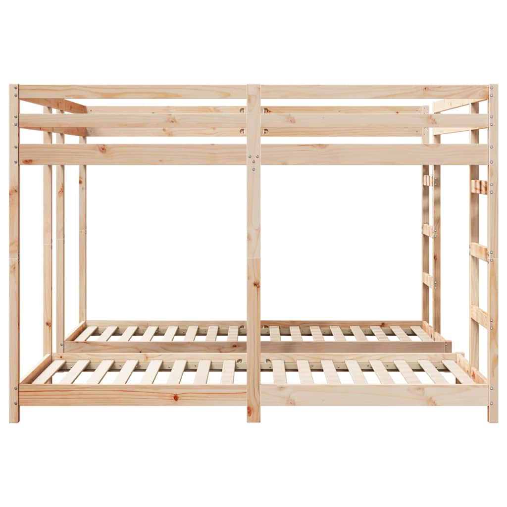 Trippel køjesengramme Naturfarvet 80 / 200 x 200 cm