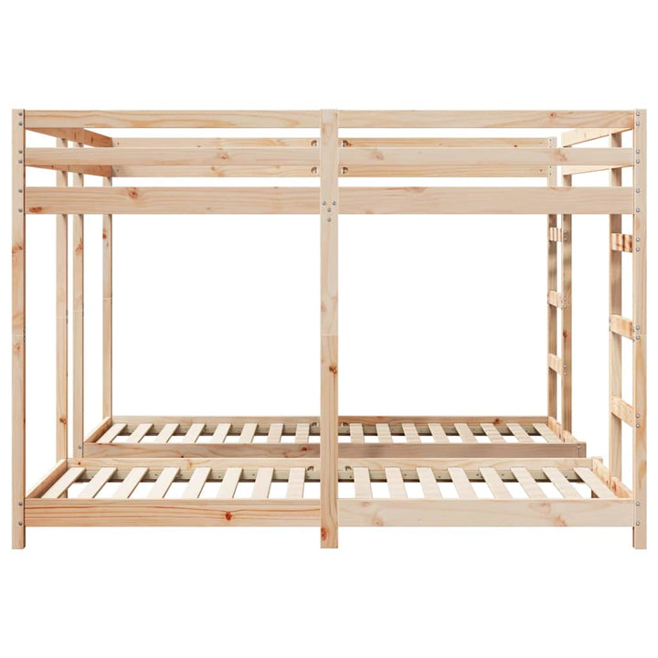Trippel køjesengramme Naturfarvet 80 / 200 x 200 cm