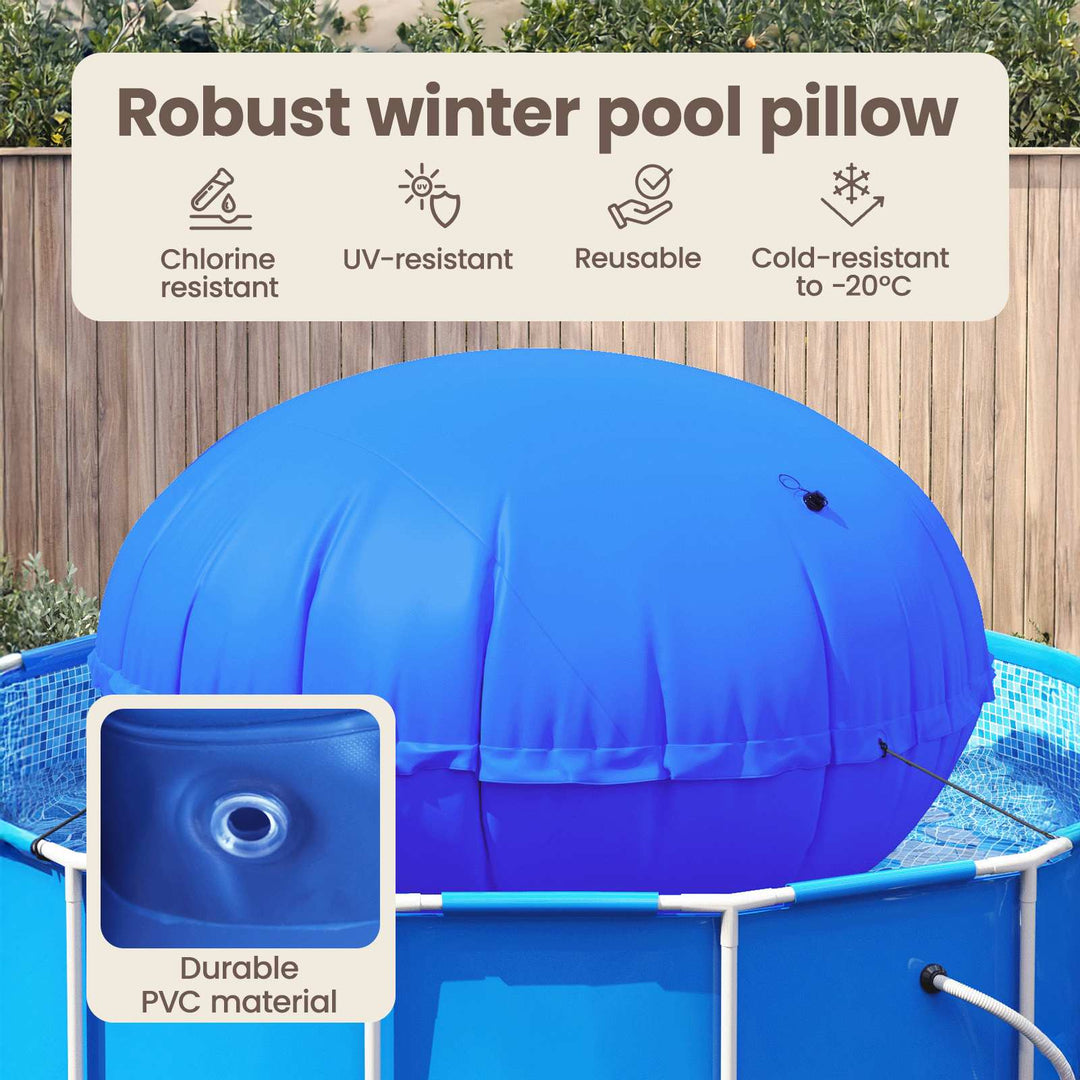 Vinter pool pude Blå Ø 220 x 140 cm PVC