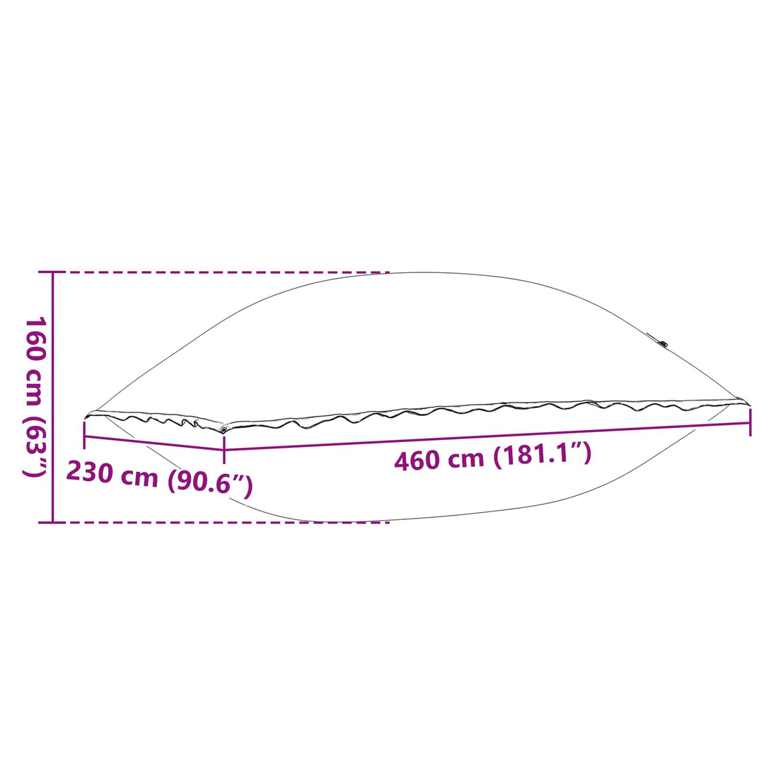Vinter pool pude Blå 460 x 230 x 160 cm PVC