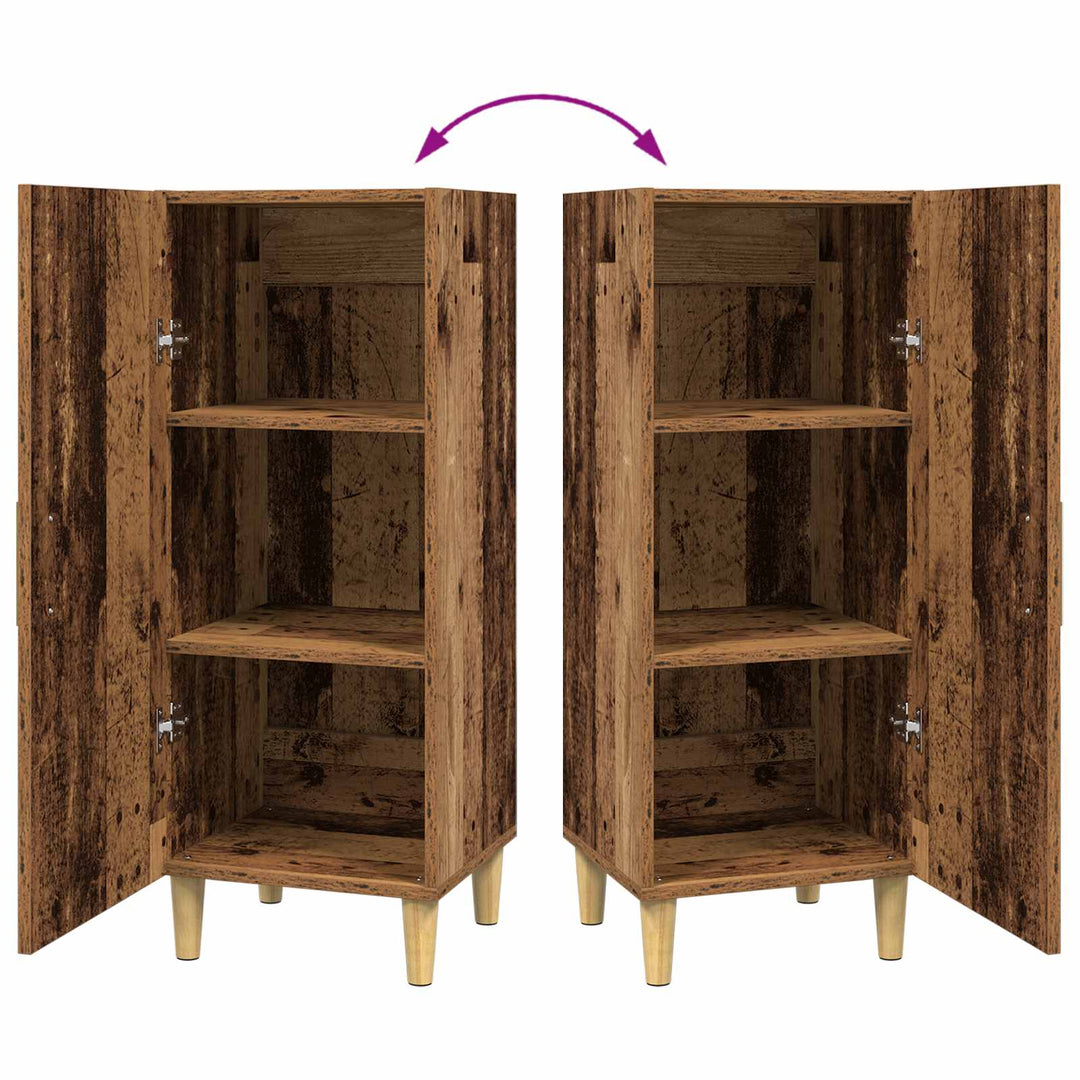 Sideboard Gammelt træ 34,5 x 34 x 90 cm Konstrueret træ