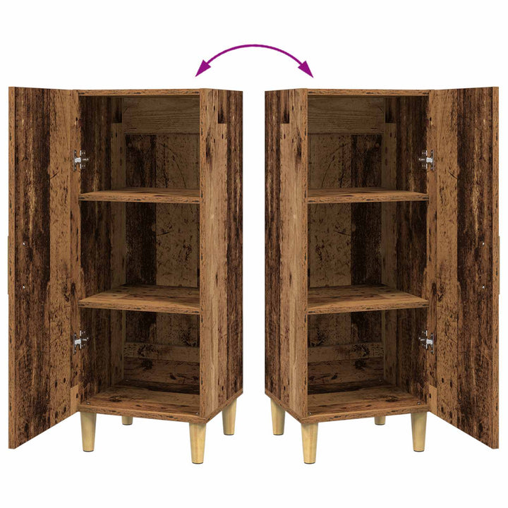Sideboard Gammelt træ 34,5 x 34 x 90 cm Konstrueret træ