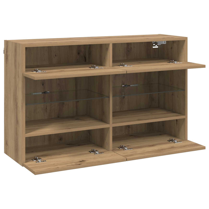 TV vægskab Artisan Egetræ 98,5 x 30 x 60,5 cm Konstrueret træ