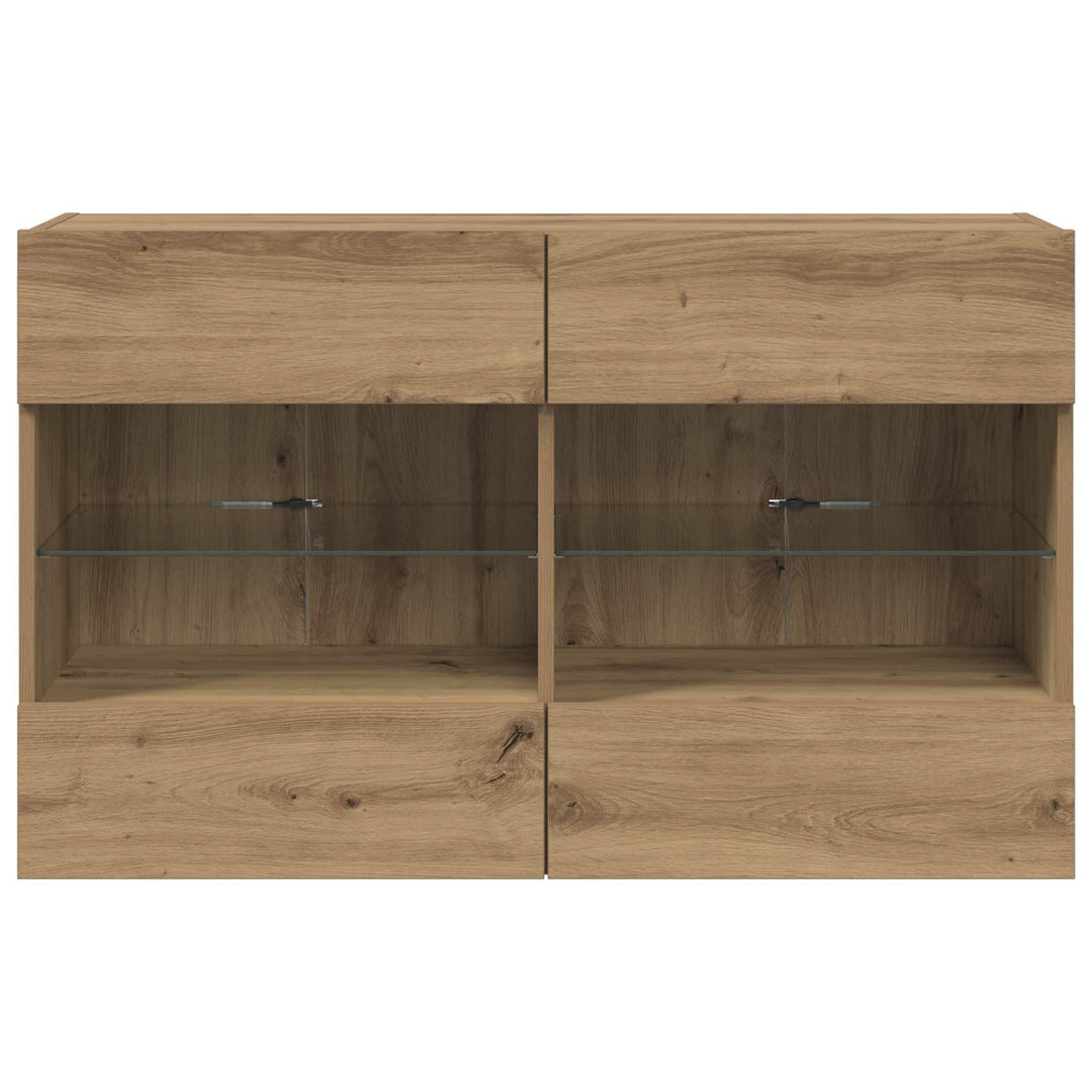 TV vægskab Artisan Egetræ 98,5 x 30 x 60,5 cm Konstrueret træ