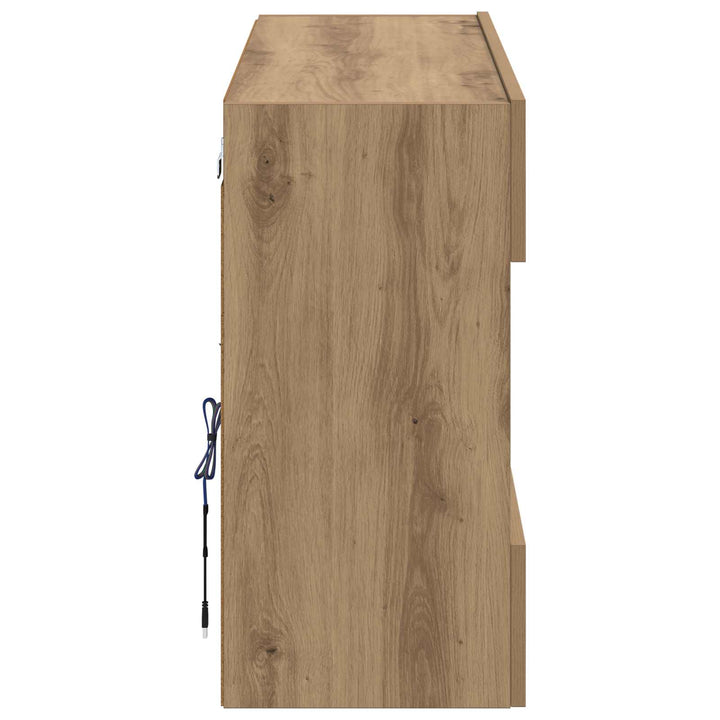 TV vægskab Artisan Egetræ 98,5 x 30 x 60,5 cm Konstrueret træ