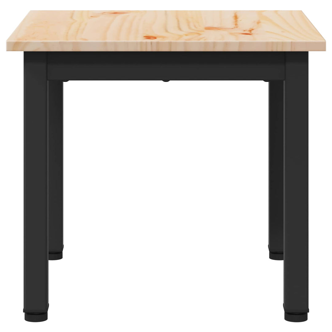 Sofabord Naturfarvet 40 x 40 x 36 cm Massiv fyrretræ