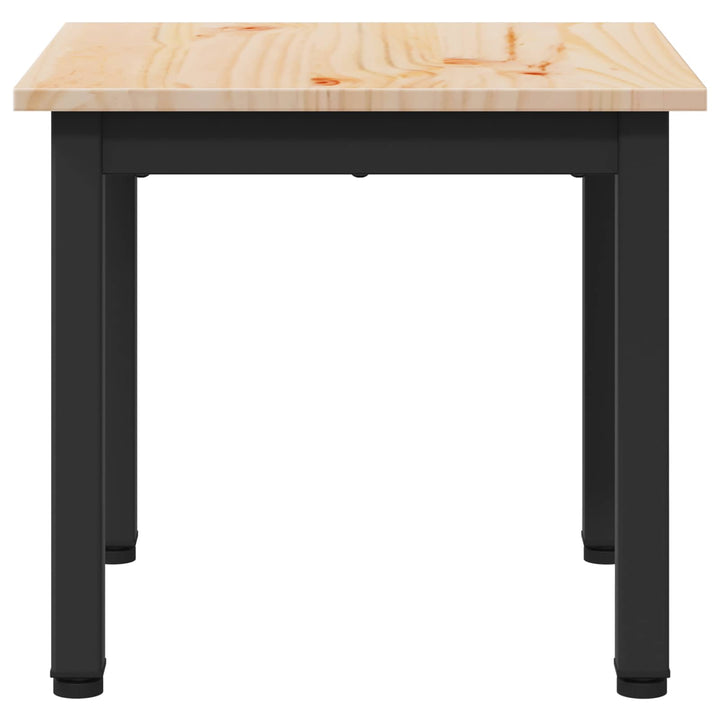 Sofabord Naturfarvet 40 x 40 x 36 cm Massiv fyrretræ
