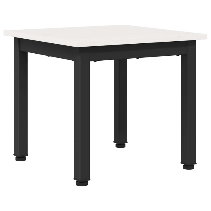 Sofabord Hvid 40 x 40 x 36 cm Massiv fyrretræ