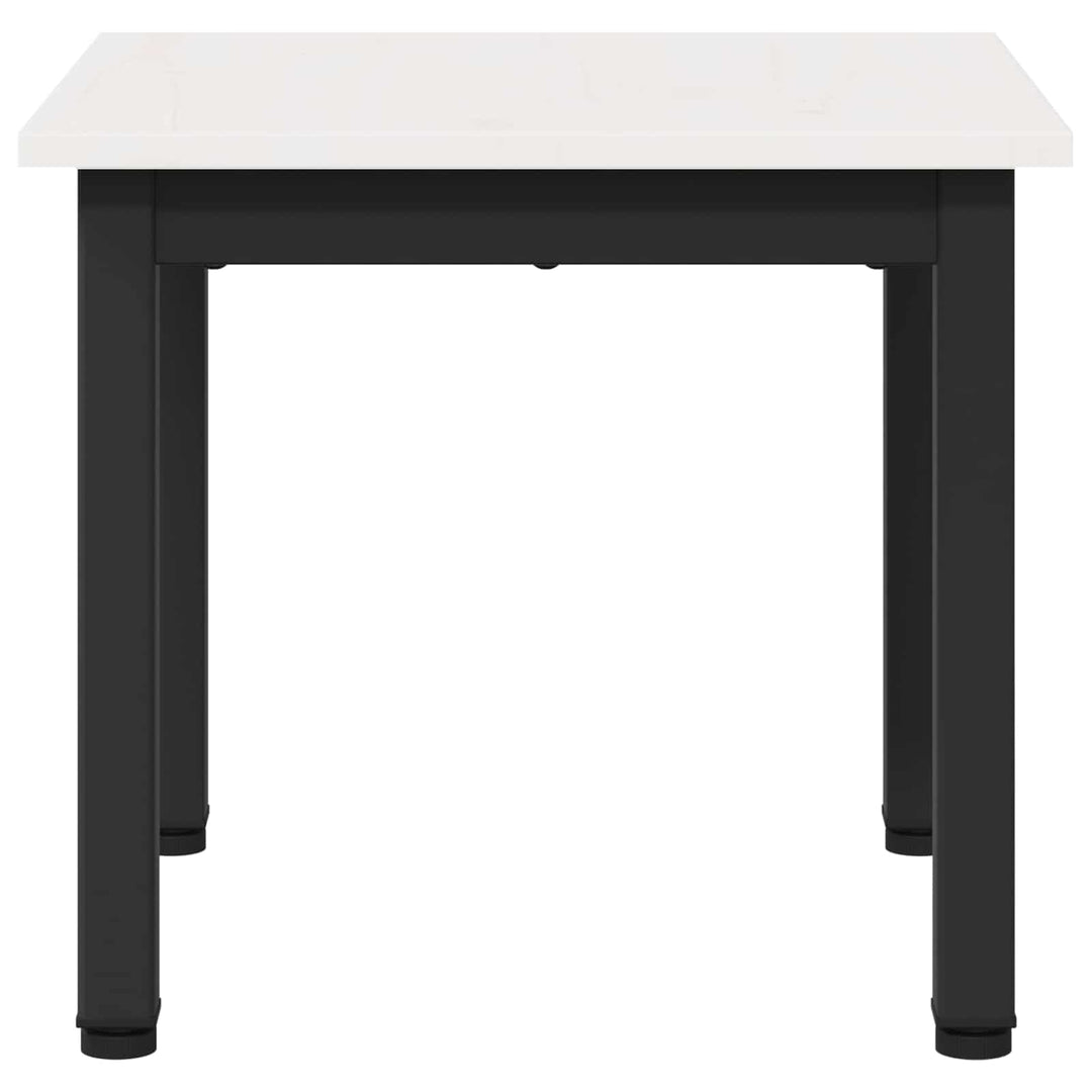 Sofabord Hvid 40 x 40 x 36 cm Massiv fyrretræ