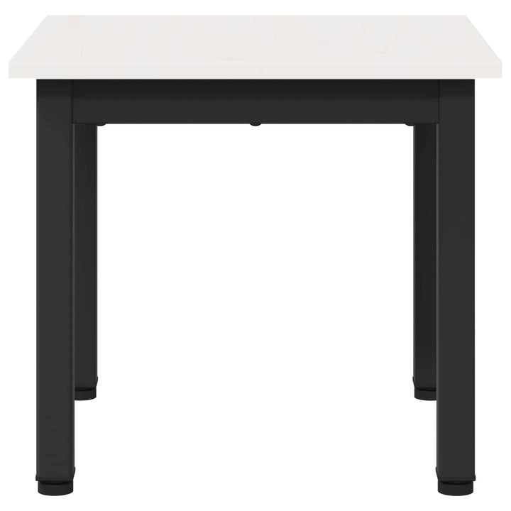 Sofabord Hvid 40 x 40 x 36 cm Massiv fyrretræ