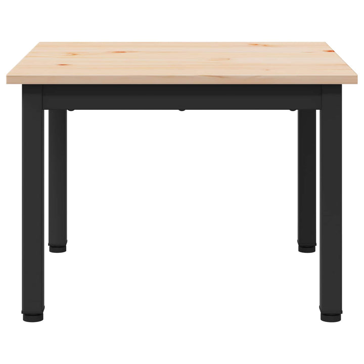 Sofabord Naturfarvet 50 x 50 x 36 cm Massiv fyrretræ