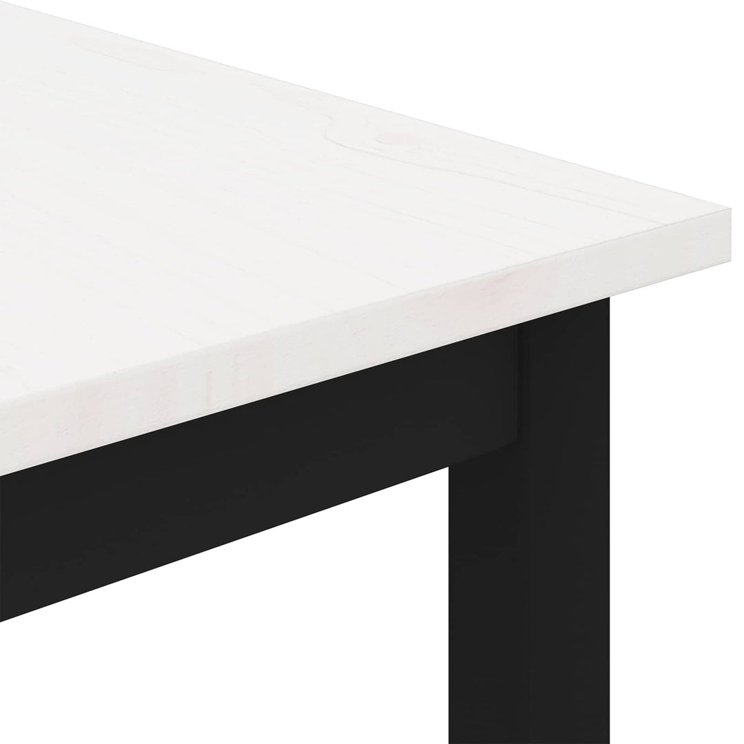 Sofabord Hvid 50 x 50 x 36 cm Massiv fyrretræ