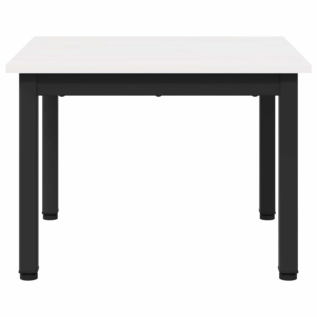 Sofabord Hvid 50 x 50 x 36 cm Massiv fyrretræ