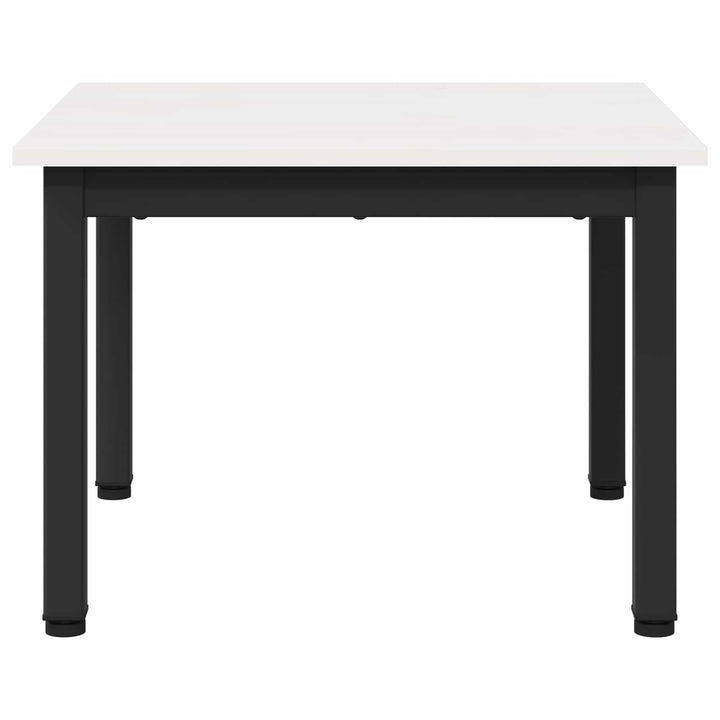 Sofabord Hvid 50 x 50 x 36 cm Massiv fyrretræ