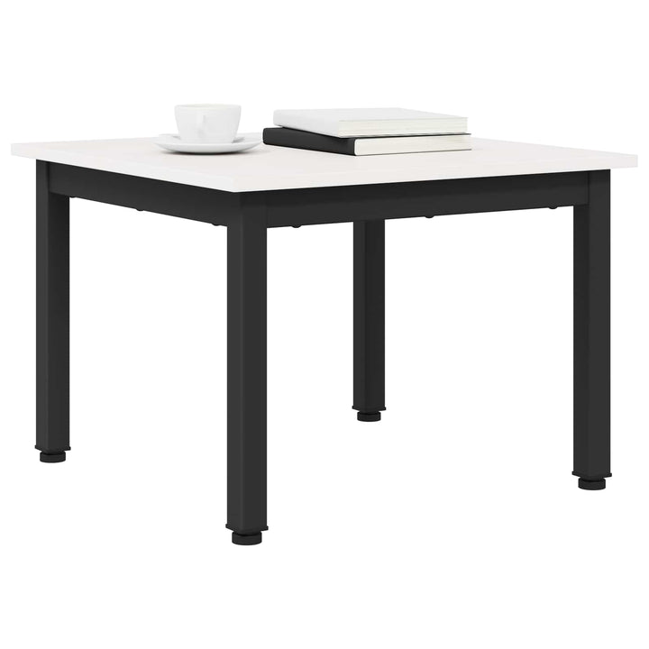 Sofabord Hvid 50 x 50 x 36 cm Massiv fyrretræ