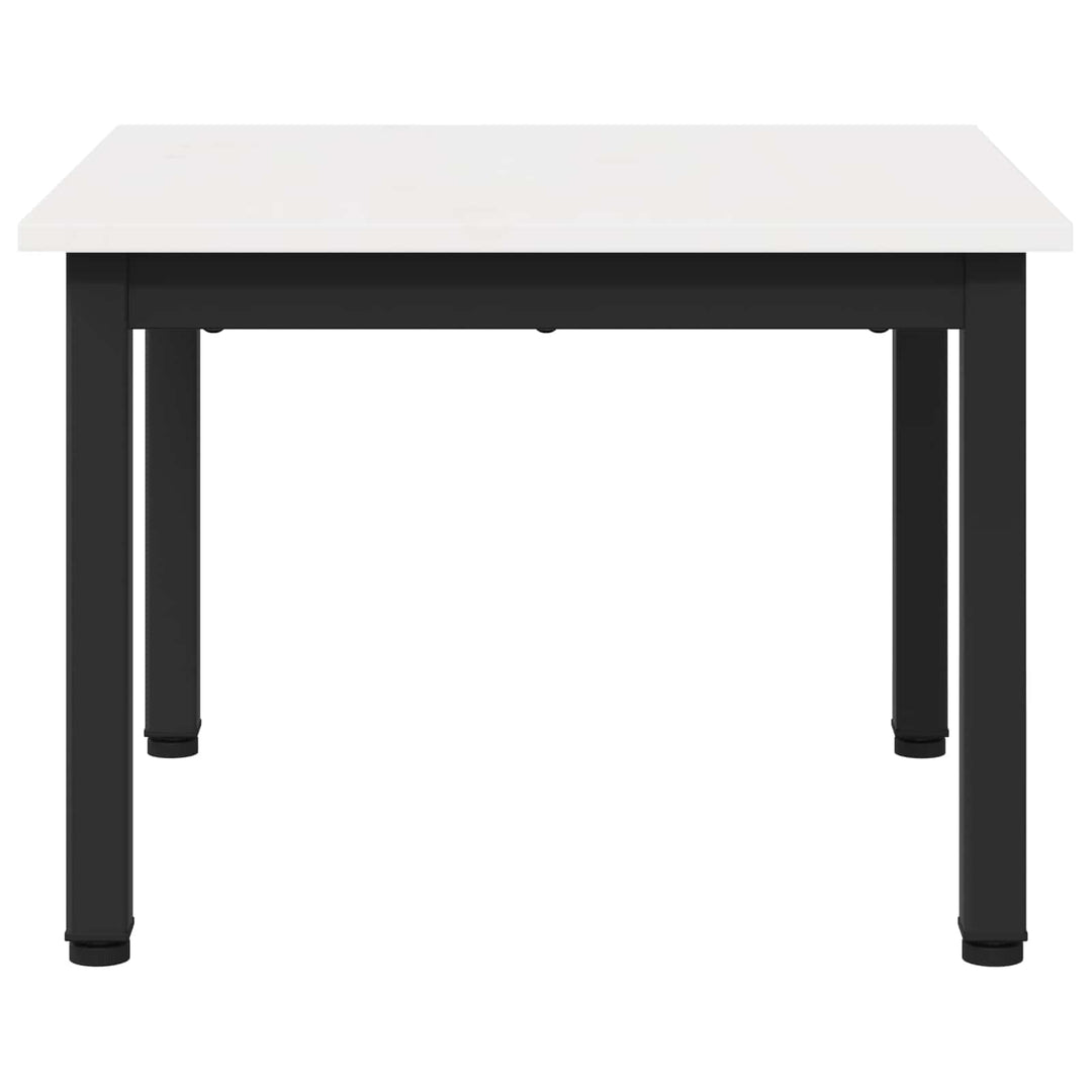 Sofabord Hvid 50 x 50 x 36 cm Massiv fyrretræ