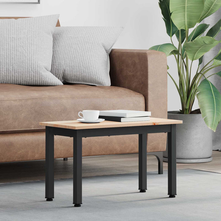 Sofabord Naturfarvet 60 x 30 x 36 cm Massiv fyrretræ