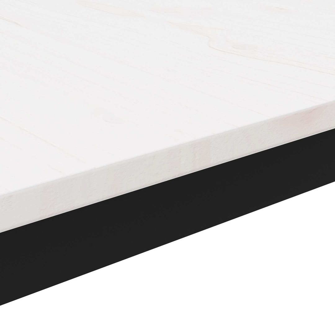 Sofabord Hvid 60 x 30 x 36 cm Massiv fyrretræ