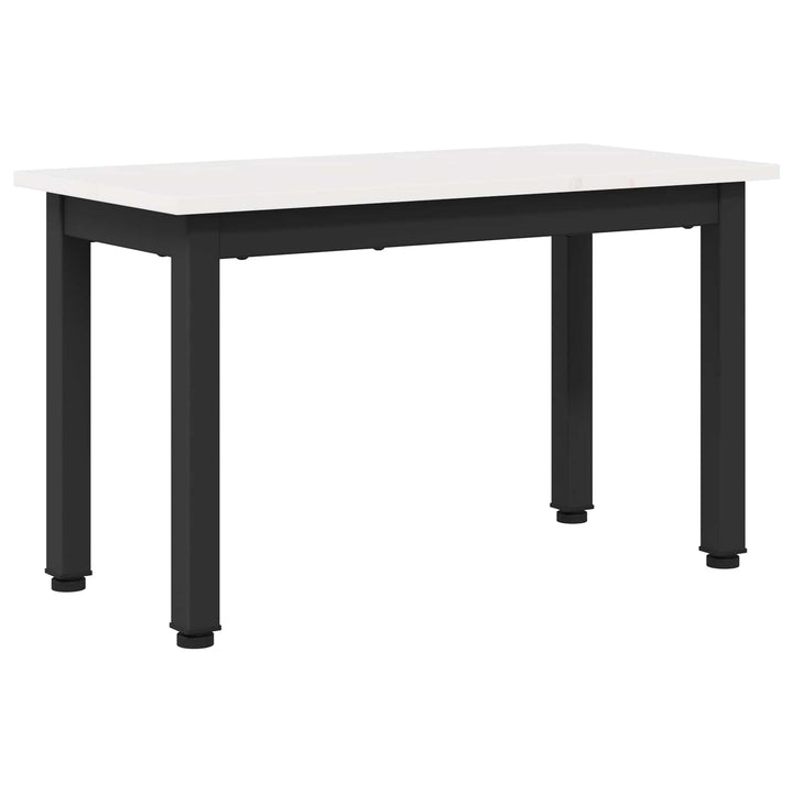 Sofabord Hvid 60 x 30 x 36 cm Massiv fyrretræ
