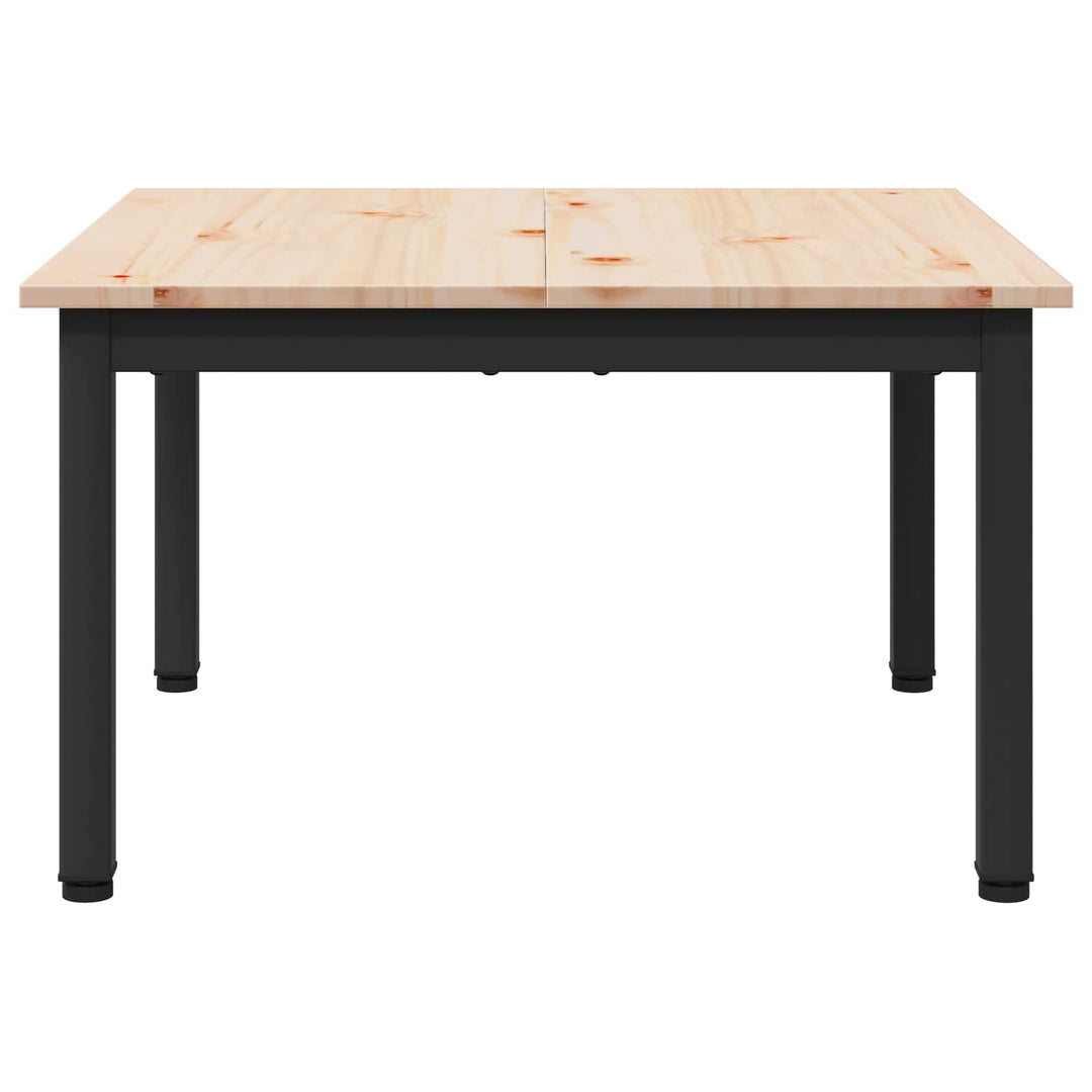 Sofabord Naturfarvet 60 x 60 x 36 cm Massiv fyrretræ