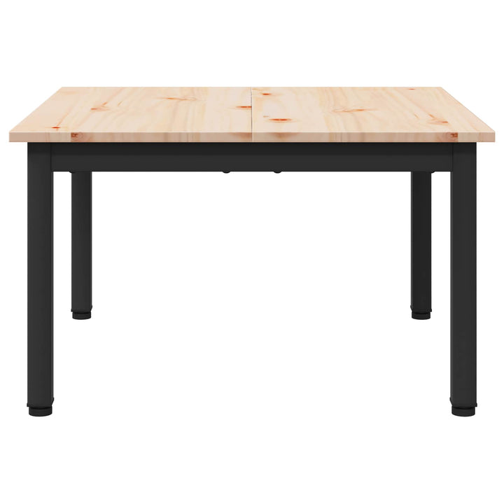 Sofabord Naturfarvet 60 x 60 x 36 cm Massiv fyrretræ