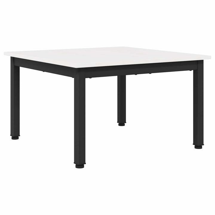 Sofabord Hvid 60 x 60 x 36 cm Massiv fyrretræ