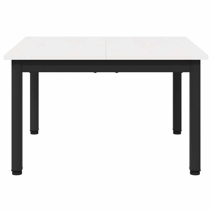 Sofabord Hvid 60 x 60 x 36 cm Massiv fyrretræ