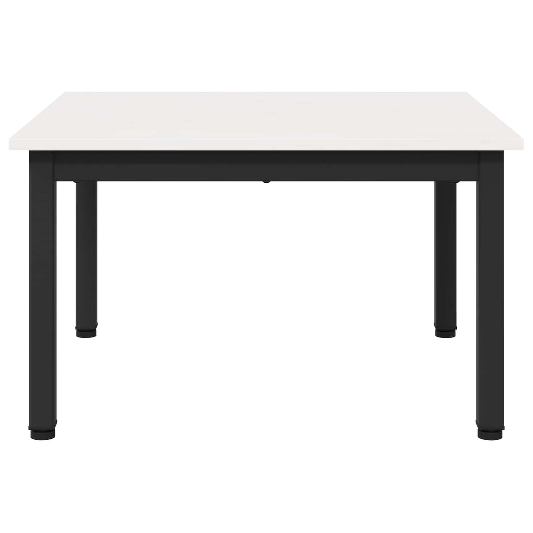 Sofabord Hvid 60 x 60 x 36 cm Massiv fyrretræ