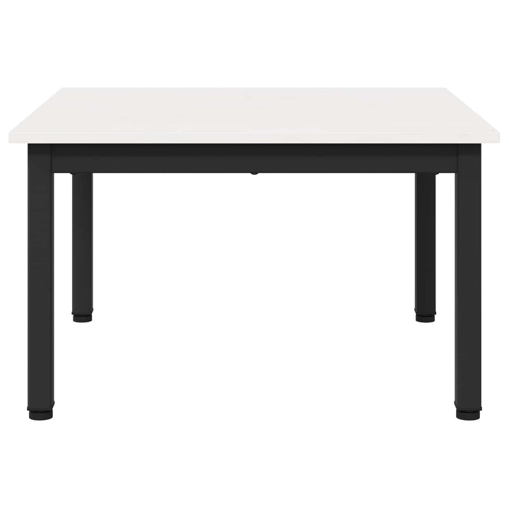 Sofabord Hvid 60 x 60 x 36 cm Massiv fyrretræ