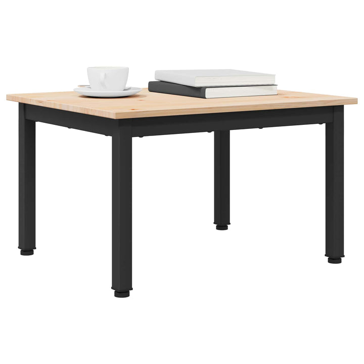 Sofabord Naturfarvet 60 x 50 x 36 cm Massiv fyrretræ
