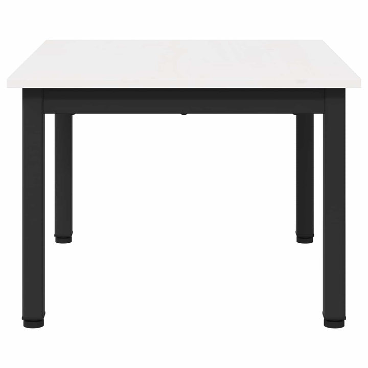 Sofabord Hvid 60 x 50 x 36 cm Massiv fyrretræ