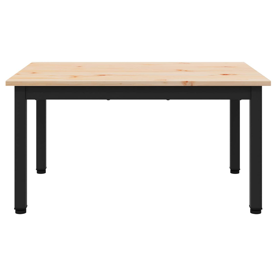 Sofabord Naturfarvet 70 x 50 x 36 cm Massiv fyrretræ