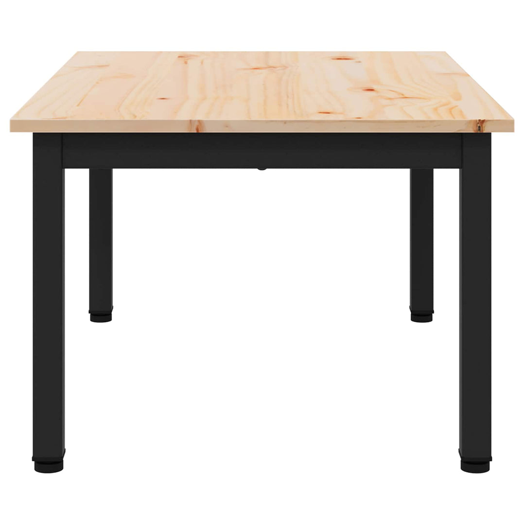 Sofabord Naturfarvet 70 x 50 x 36 cm Massiv fyrretræ
