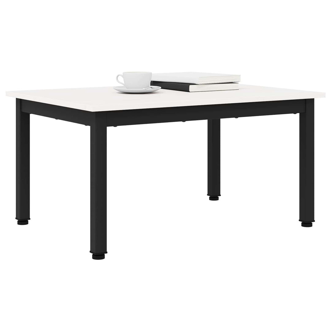 Sofabord Hvid 70 x 50 x 36 cm Massiv fyrretræ