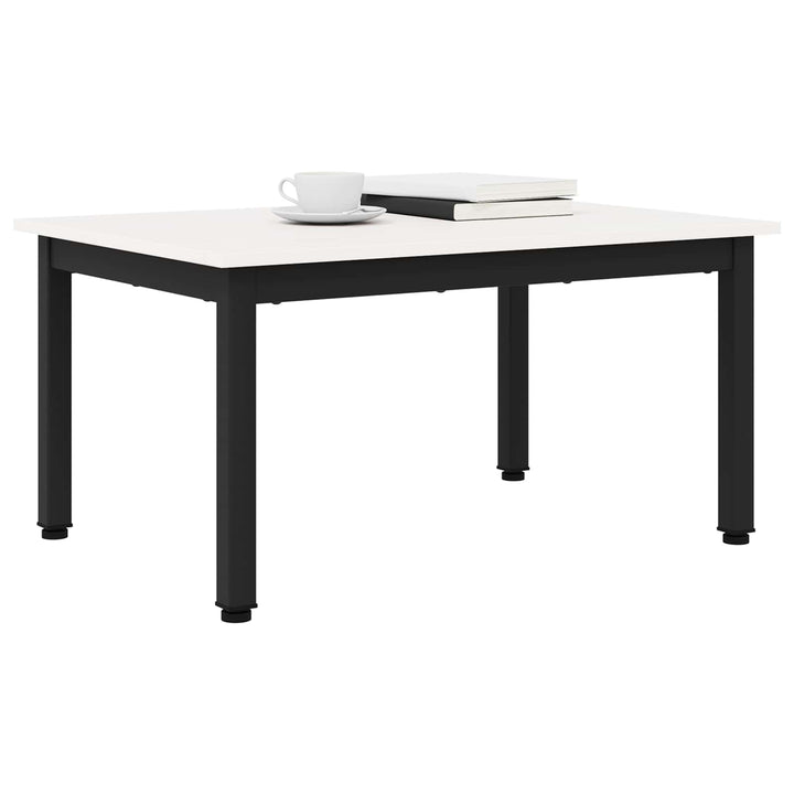 Sofabord Hvid 70 x 50 x 36 cm Massiv fyrretræ