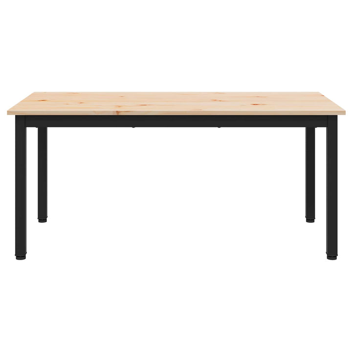Sofabord Naturfarvet 100 x 50 x 45 cm Massiv fyrretræ