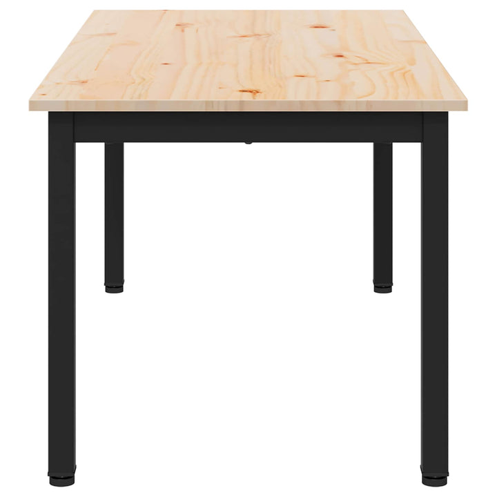 Sofabord Naturfarvet 100 x 50 x 45 cm Massiv fyrretræ