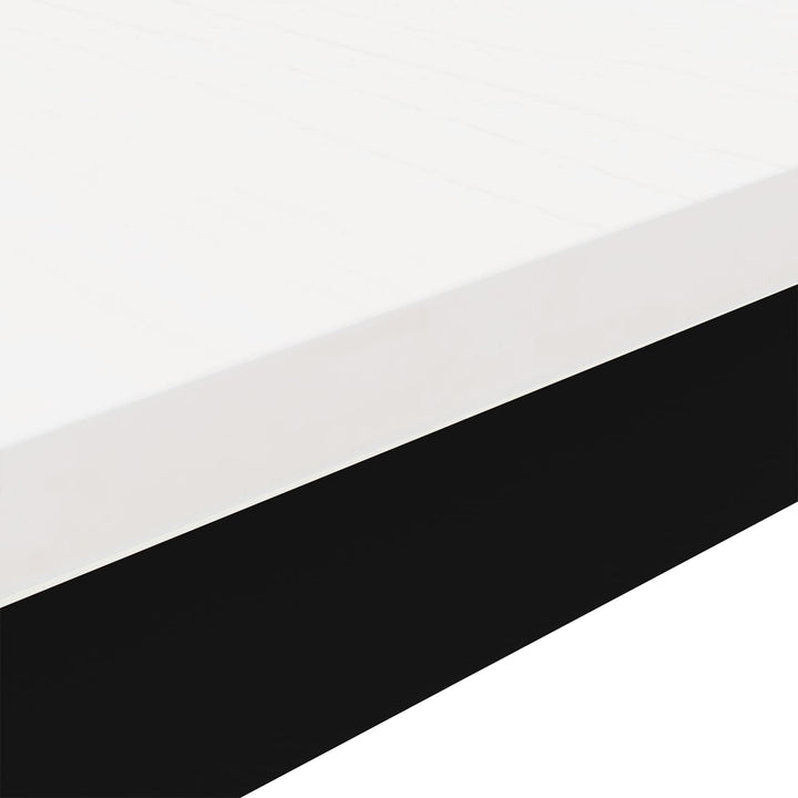 Sofabord Hvid 100 x 50 x 45 cm Massiv fyrretræ